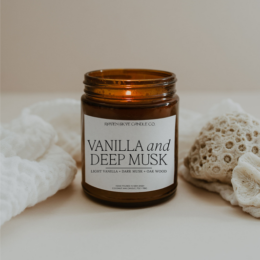 Vanilla and Deep Musk Candle